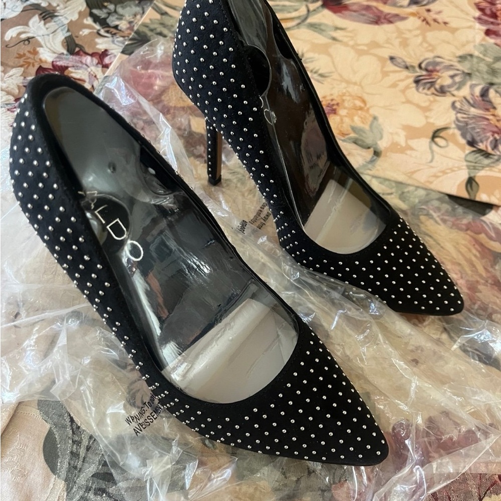 Aldo Black Classic Heels